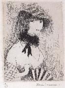 Marie Laurencin Female holding the fan oil